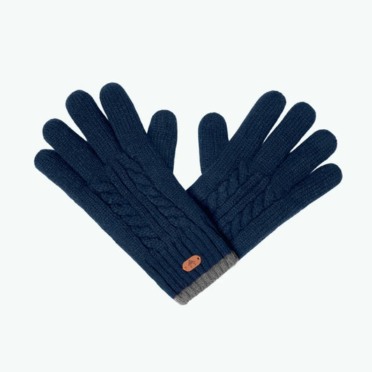 Gants Creamy gin Bleu marine