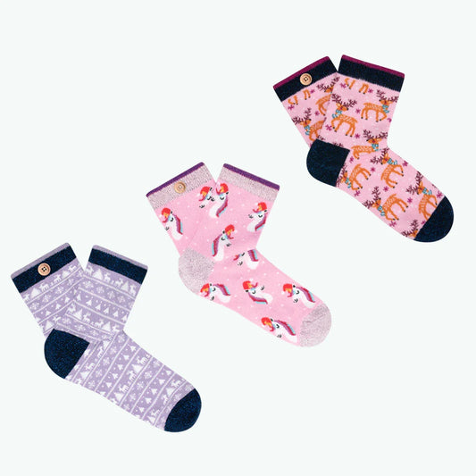 Chaussettes We wish you a pink christmas