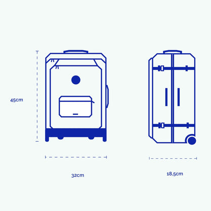 Valise souple 2 roues XS Cagliari